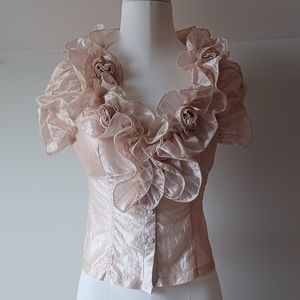 Guilty - Blouse Size Medium Color Cream